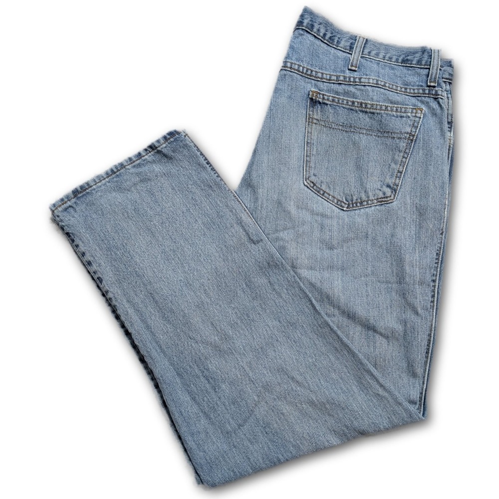 Cinch Mens Jeans Blue 38x30 Green Label Cowboy Denim Pockets Straight Wash Leg